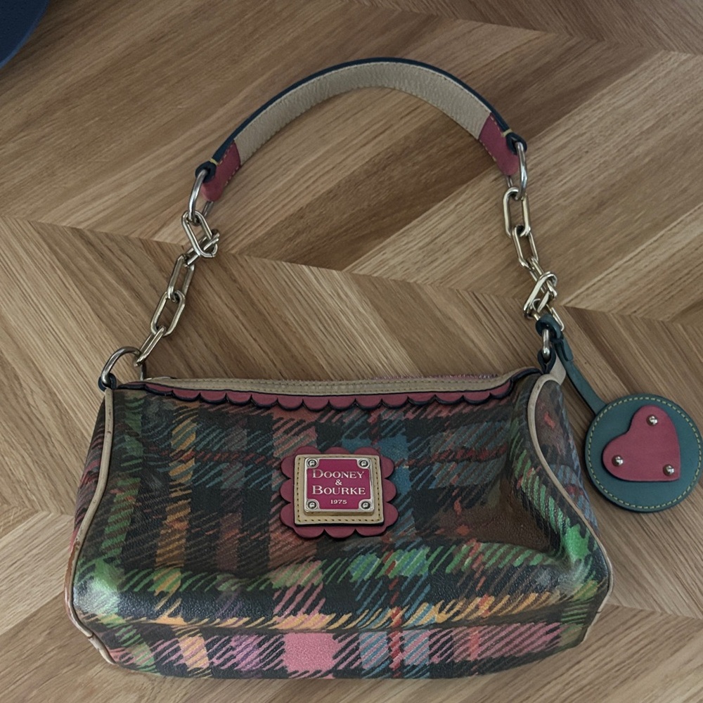 Y2K Dooney & Bourke Plaid Shoulder Bag